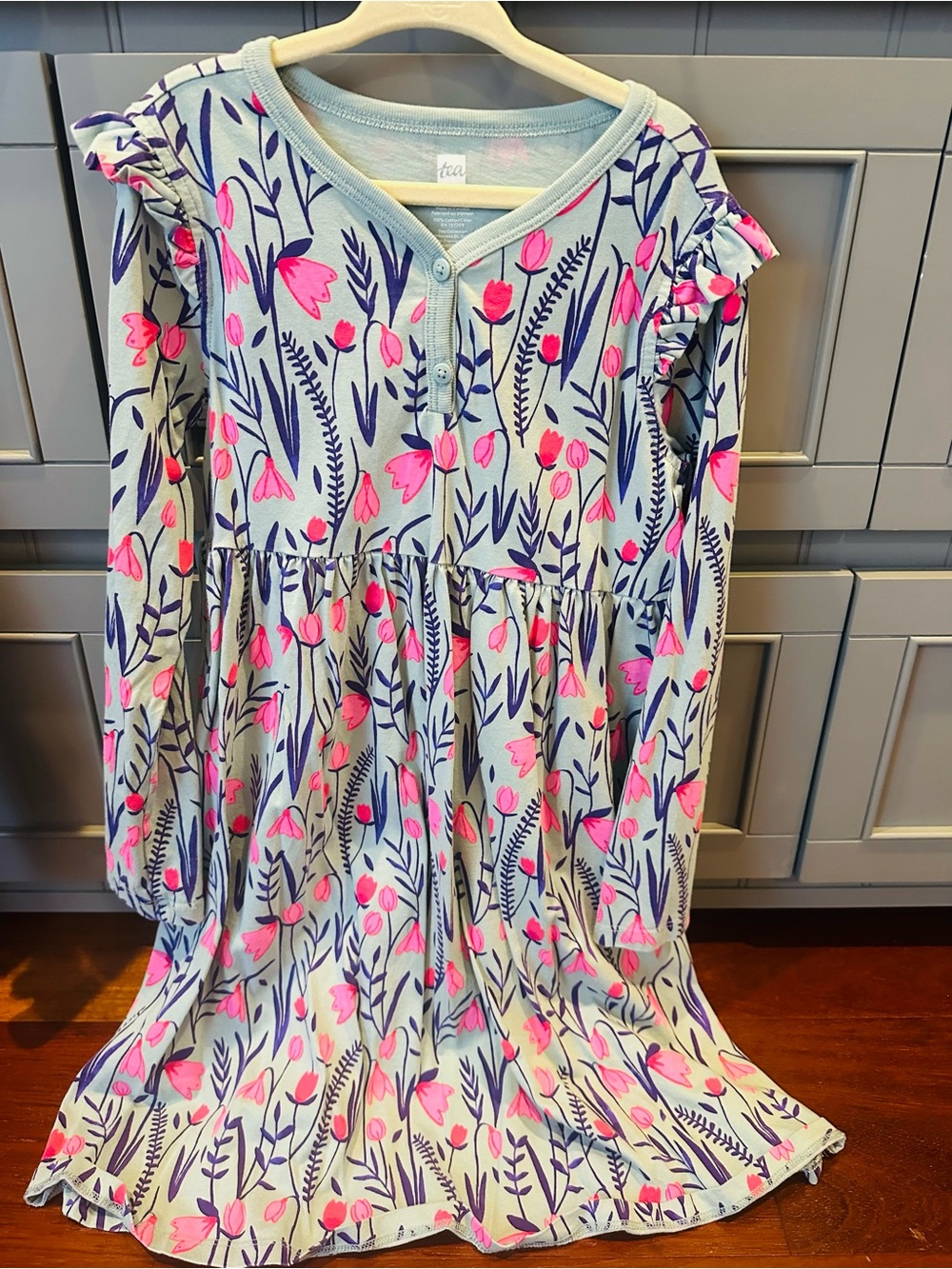 Tea Collection Ruffle Henley Dress 7